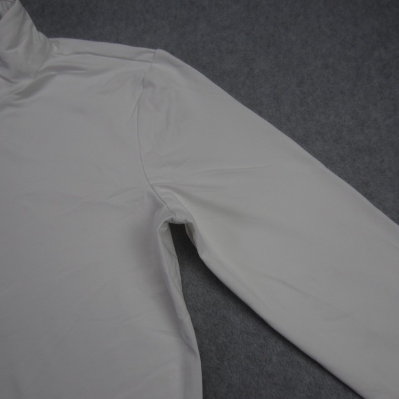 J McLaughlin Pullover Womens XS White Quarter Zip Long Sleeve Mock Neck Shirt - Picture 4 of 16
